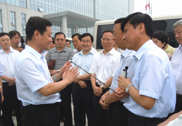 西安市党政考察团到PA视讯参观考察