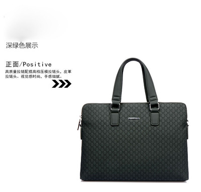 【外贸欧标厂家供应品牌男包男士韩版商务时尚公文包可来样加工定做】价格,厂家,图片,旅行箱包,广州昊王皮具-