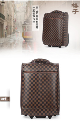 【广州外贸欧标厂家直销PU拉杆箱皮箱批发万向轮登机箱欢迎来样定做】价格,厂家,图片,旅行箱包,广州昊王皮具-